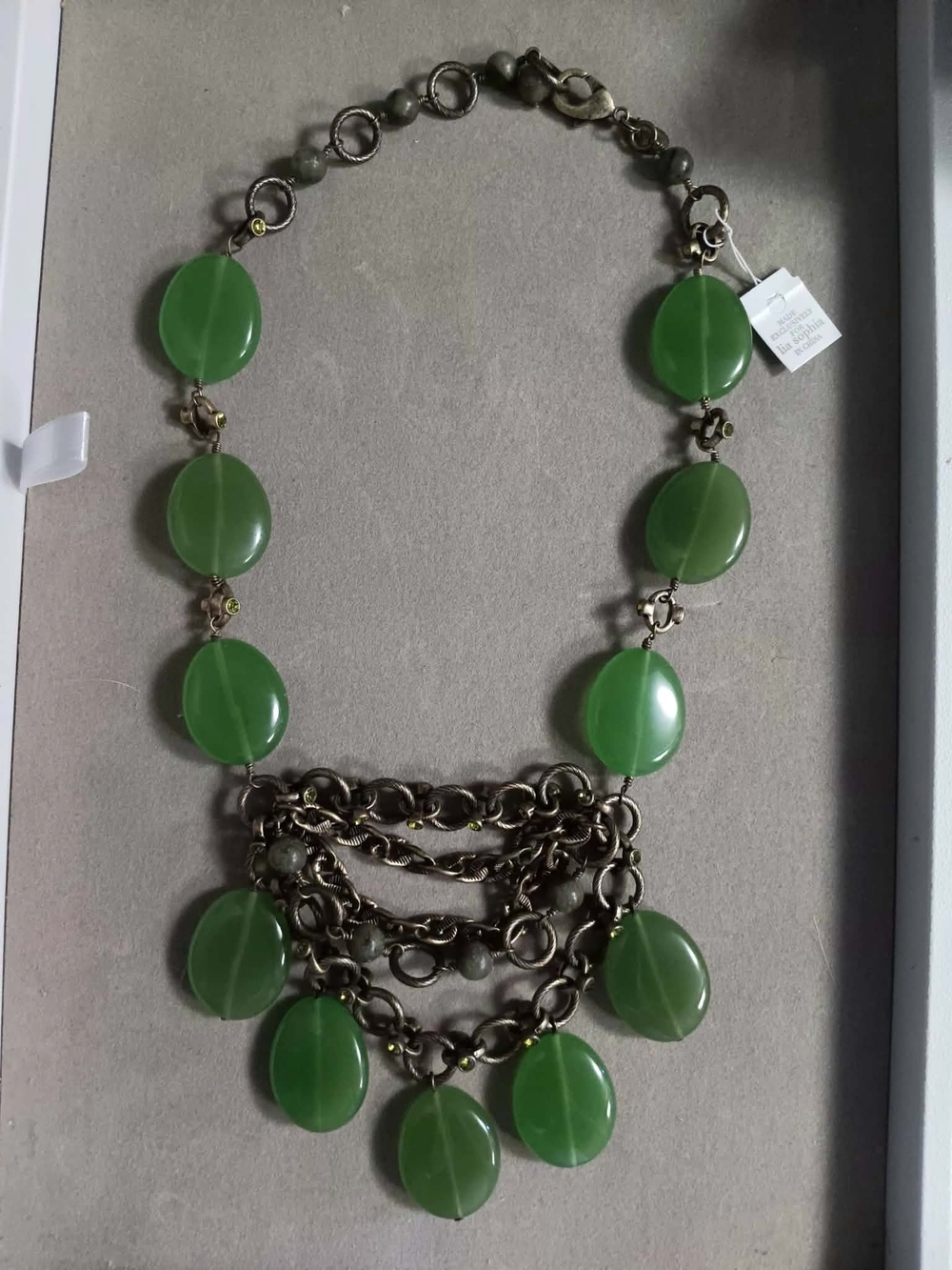 NWT Lia Sophia PRASINO Necklace Kiam Family Collection Retired Boxed Genui